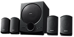 SONY SA-D40M2 100W Bluetooth Home Theatre with Remote (4.1 Channel, Black)